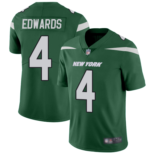 New York Jets Limited Green Men Lac Edwards Home Jersey NFL Football #4 Vapor Untouchable
